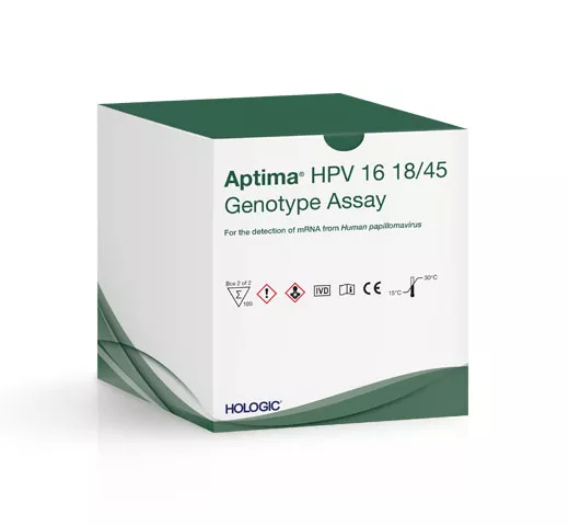 Aptima® HPV Genotype Assay in white background